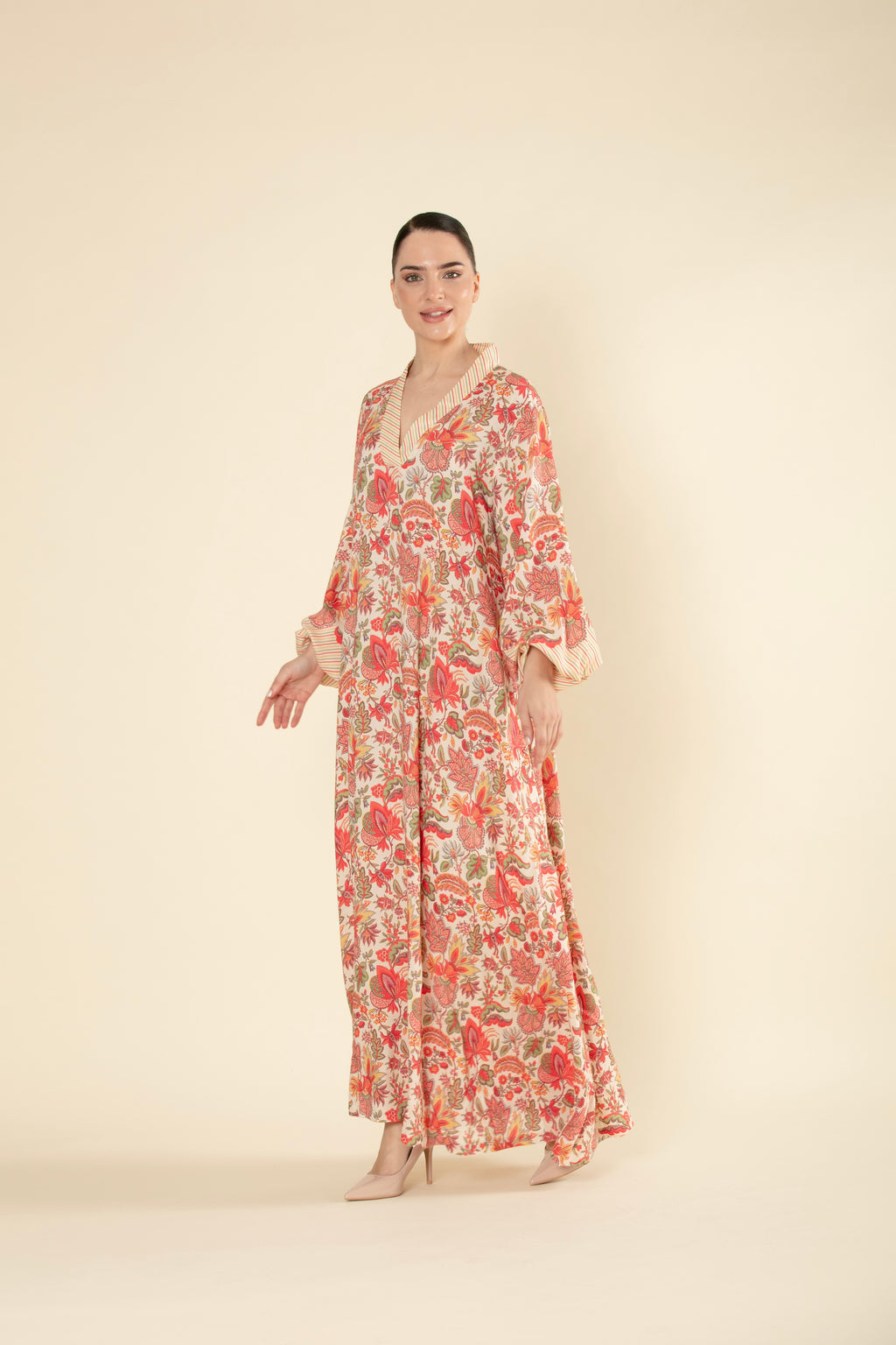 Summer Breeze Floral Elegance Jalabiya