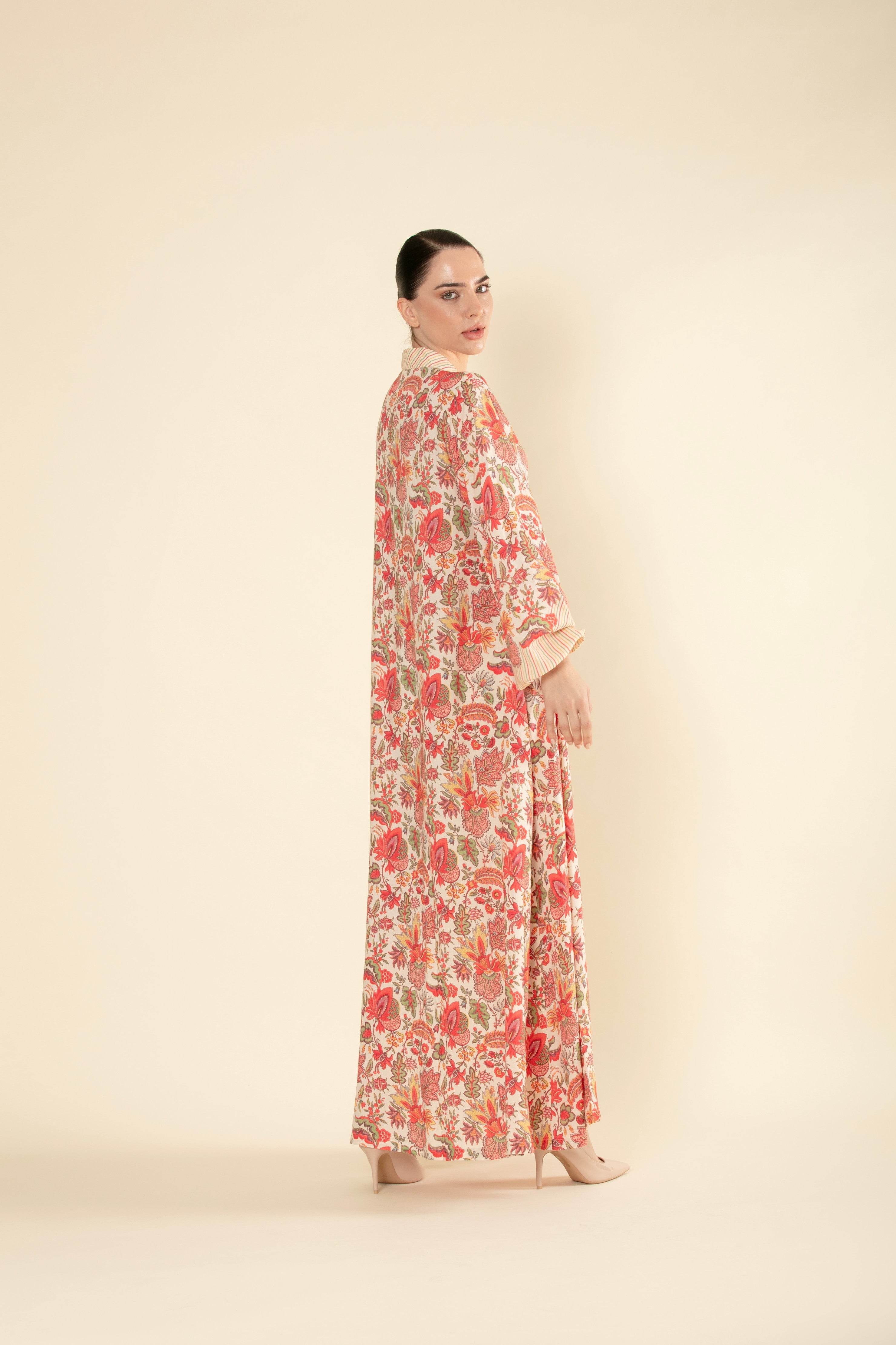 Summer Breeze Floral Elegance Jalabiya