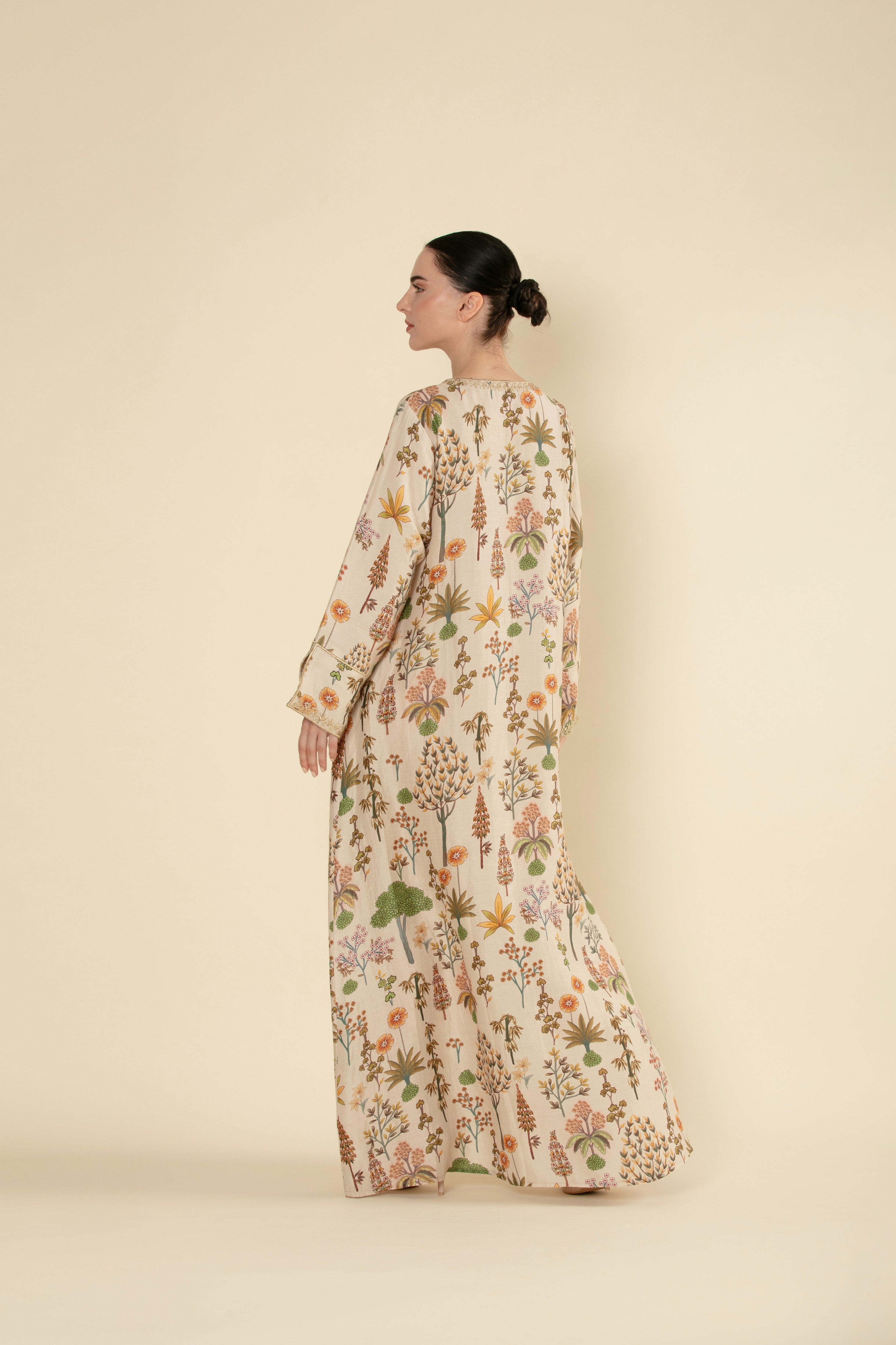 Summer Breeze Floral Elegance Jalabiya