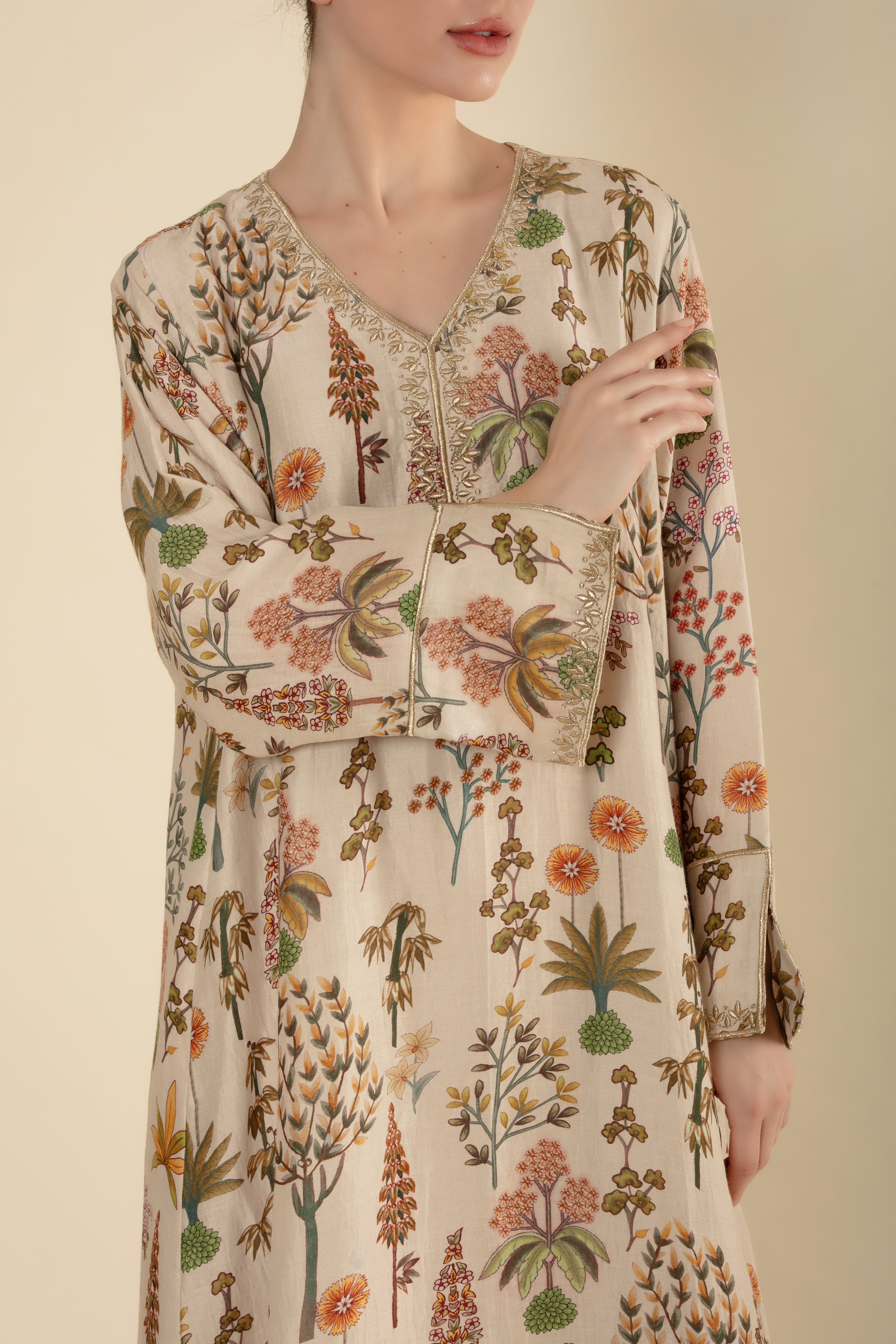 Summer Breeze Floral Elegance Jalabiya