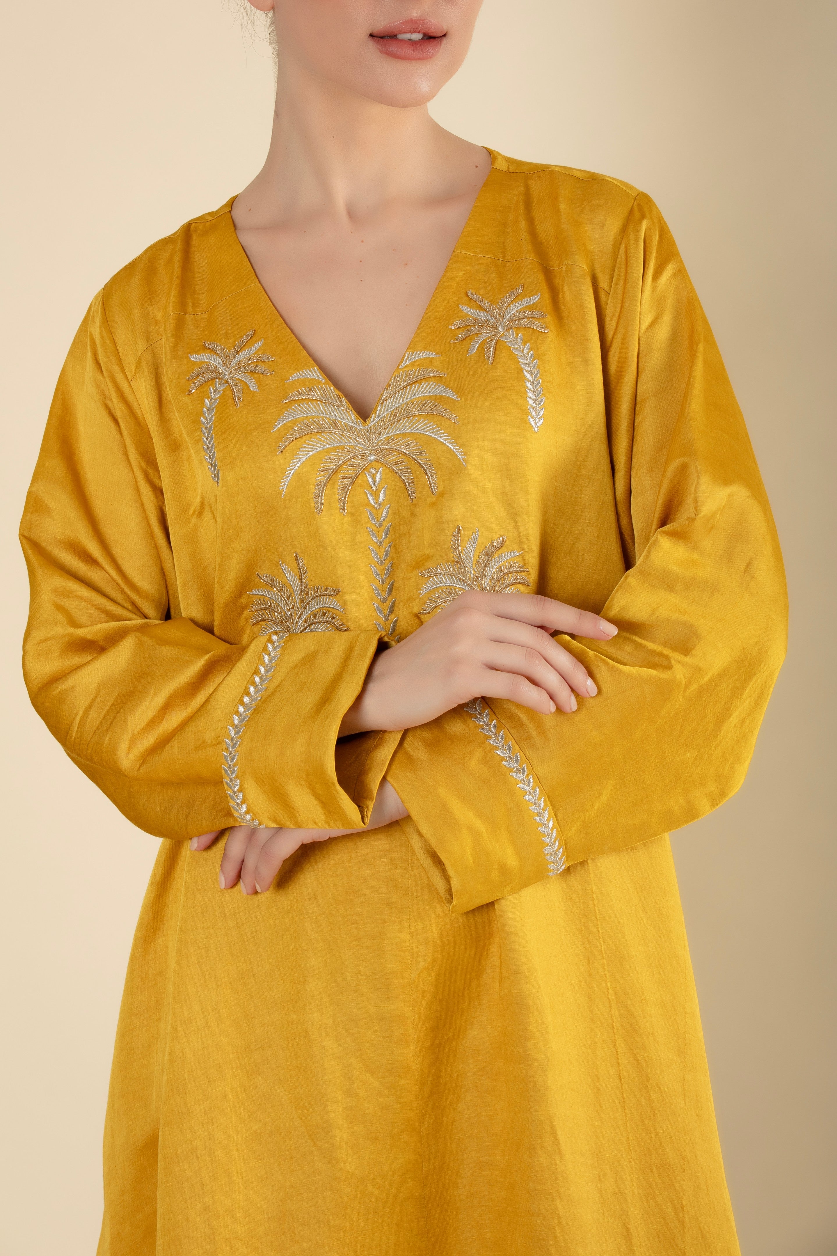 Golden Palm Jalabiya