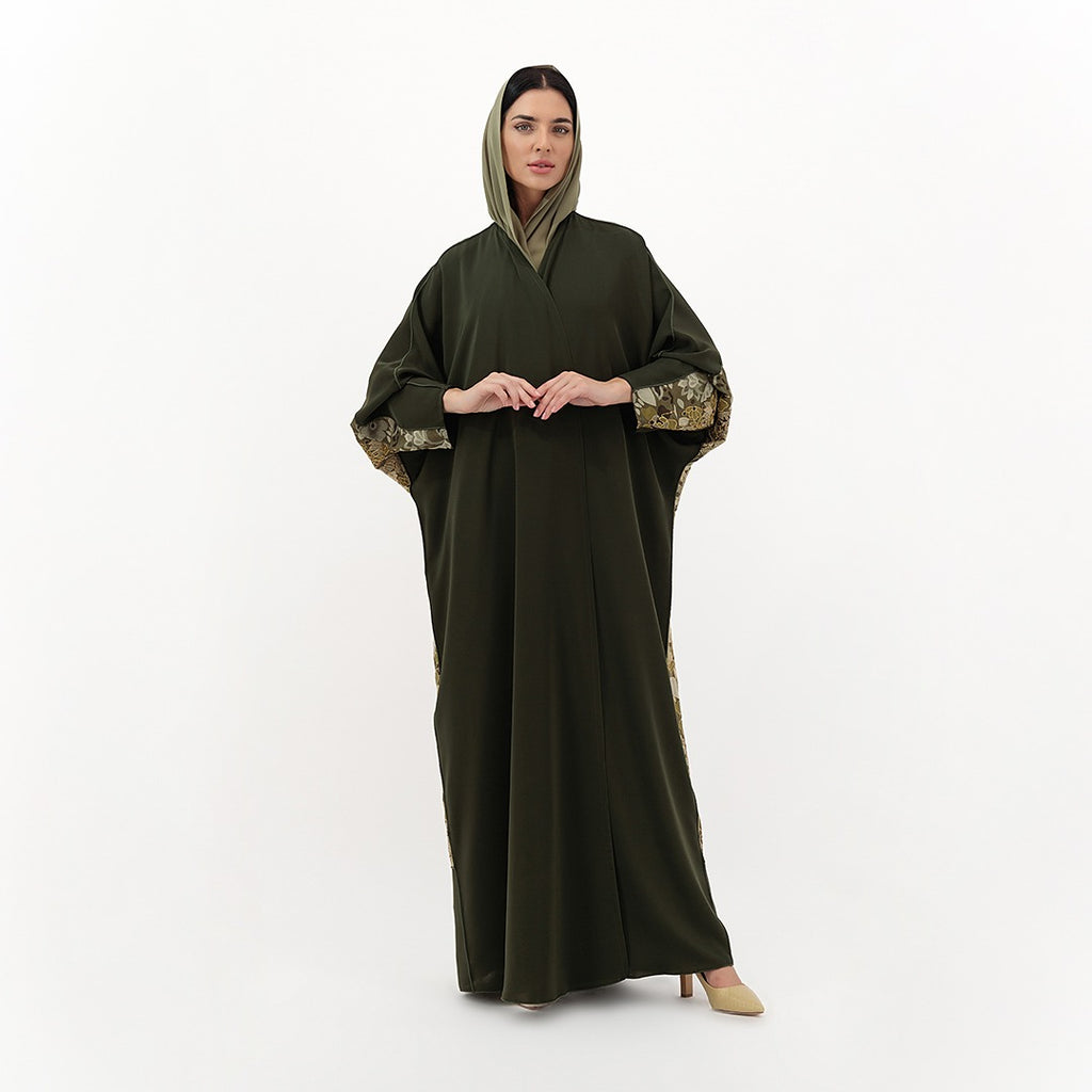 Floral Cascade Abaya
