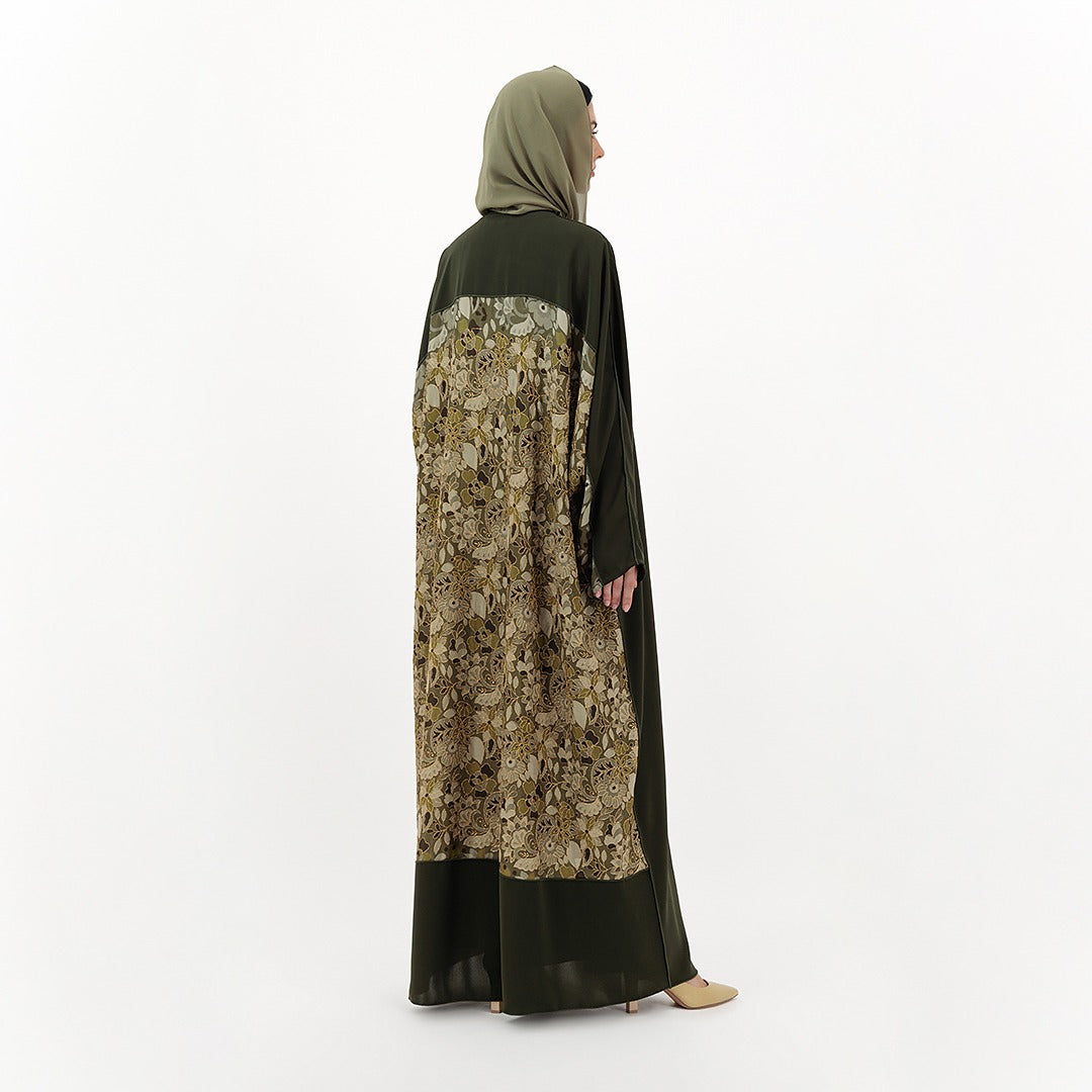 Floral Cascade Abaya