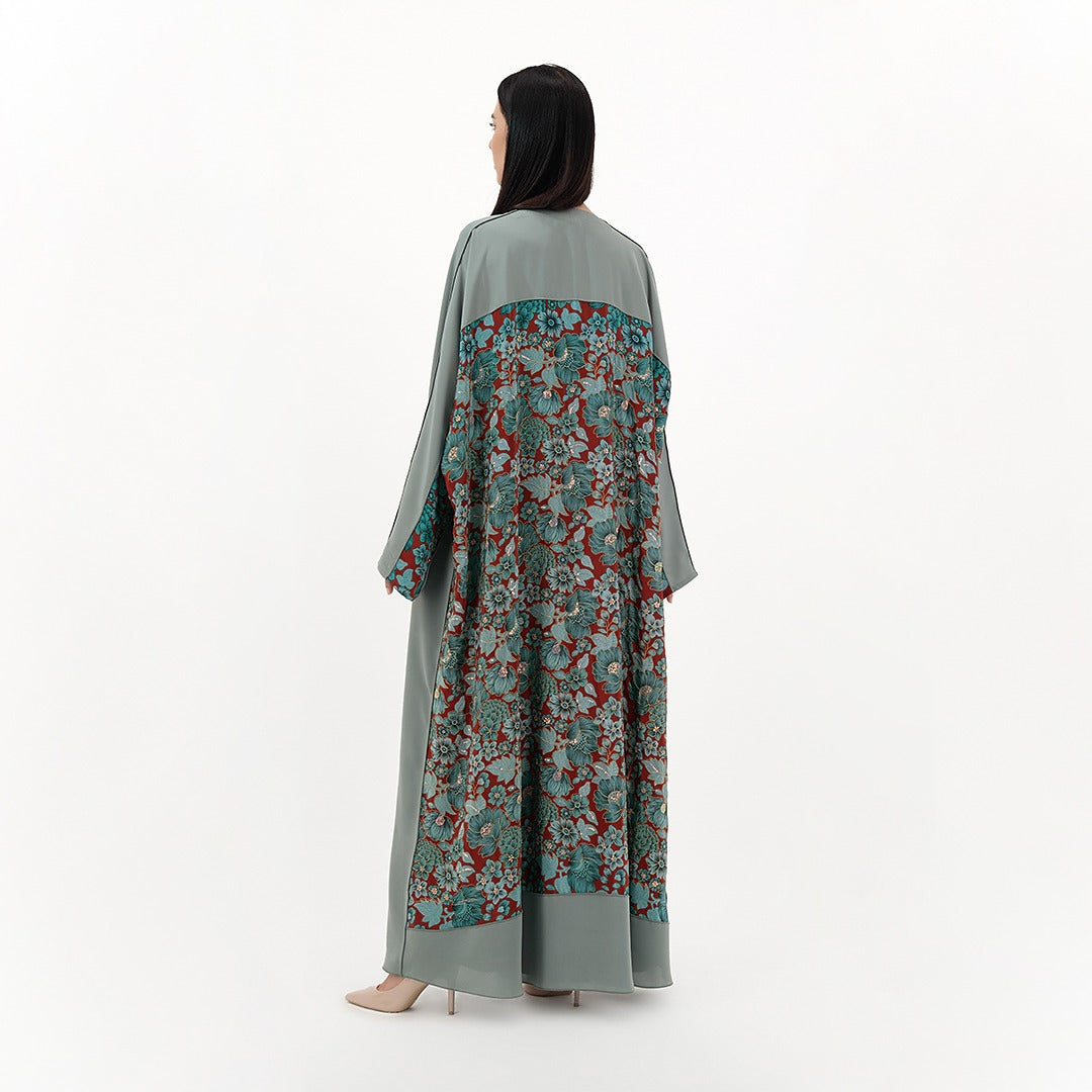 Floral Cascade Abaya