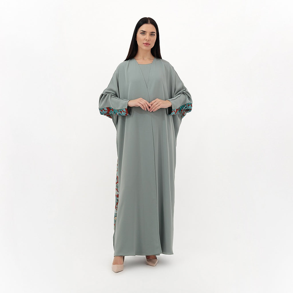 Floral Cascade Abaya