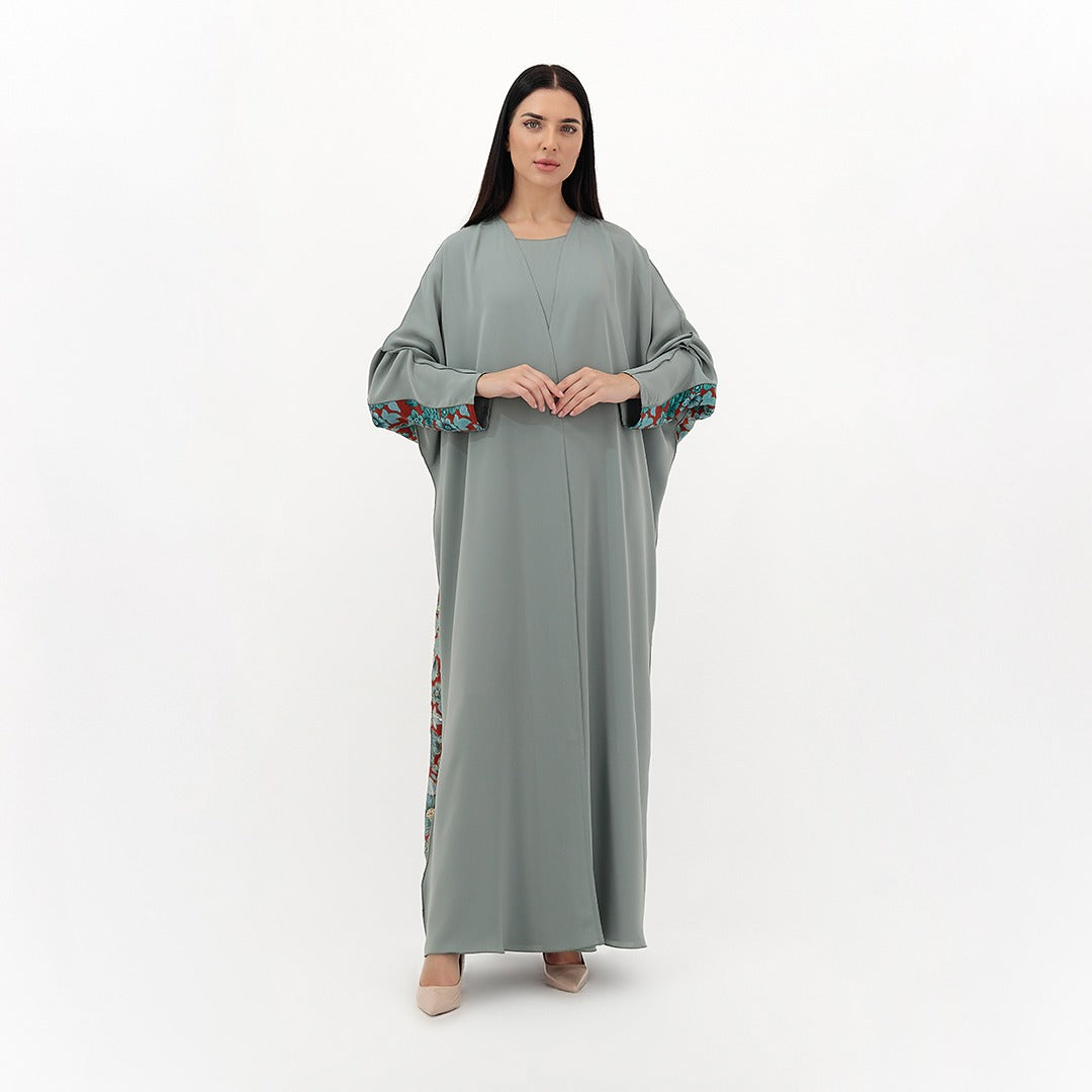 Floral Cascade Abaya