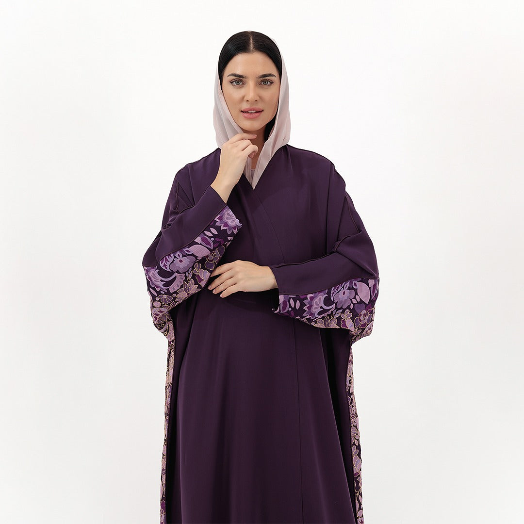 Floral Cascade Abaya