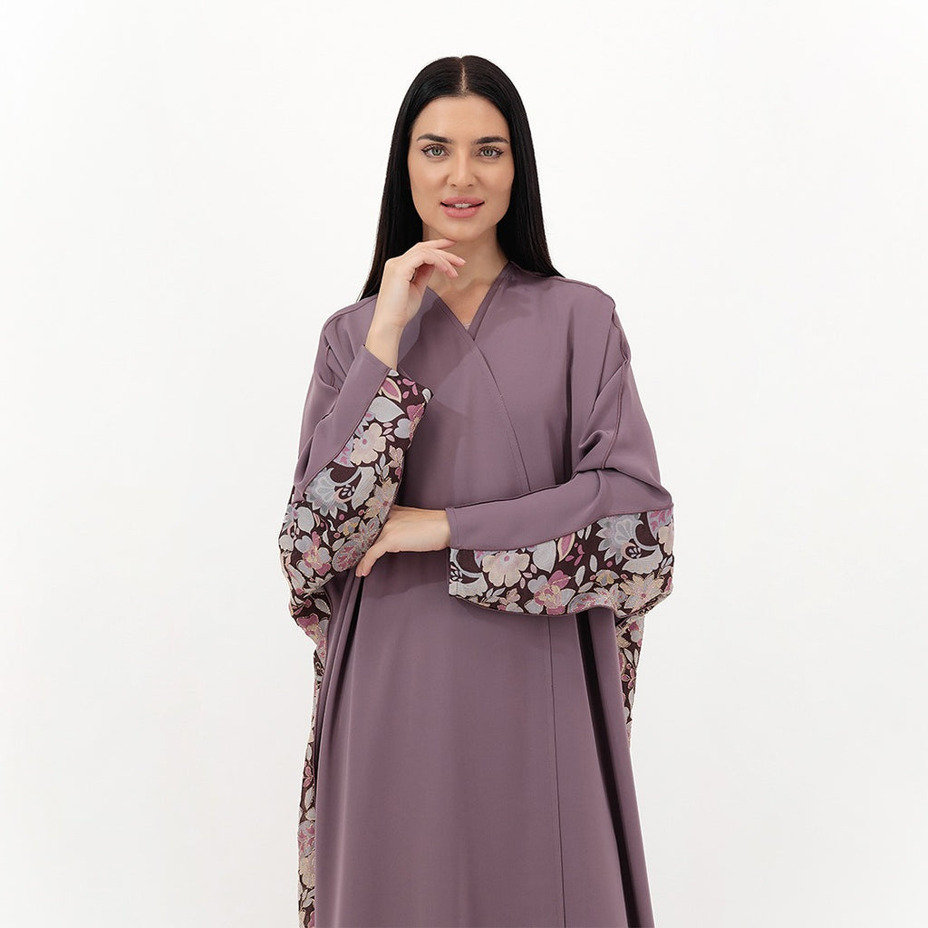 Floral Cascade Abaya
