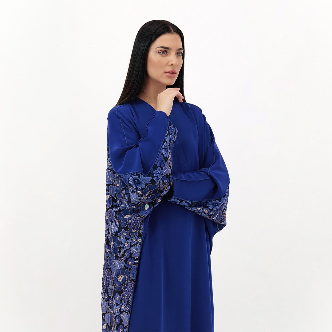 Floral Cascade Abaya